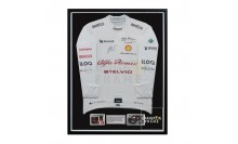 กรอบรูปโชว์เสื้อพร้อมลายเซ็นนักแข่งรถ